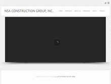 Tablet Screenshot of nsaconstruction.com